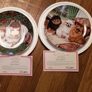 MINT/PERFECT CONDITION DANBURY MINT POM PLATES